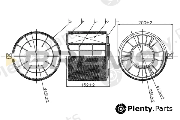 Bremsi FA1175 — Air Filter