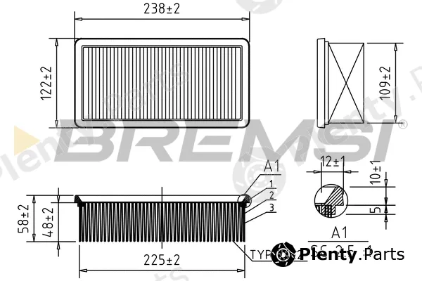Bremsi FA0540 — Air Filter