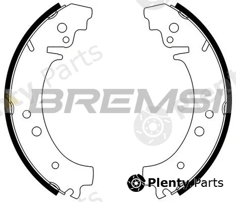 Bremsi GF0160 — Brake Shoe Set