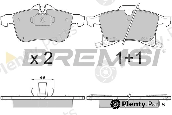 Bremsi BP3093 — Brake Pad Set, disc brake