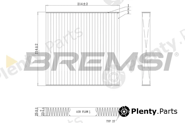 Bremsi FC0439C — Filter, cabin air