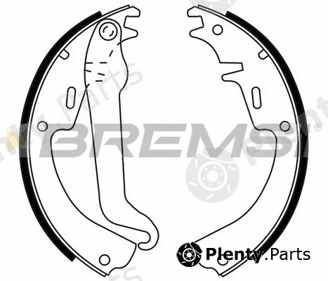 Bremsi GF0345 — Brake Shoe Set