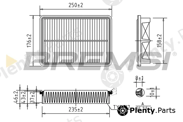 Bremsi FA1022 — Air Filter