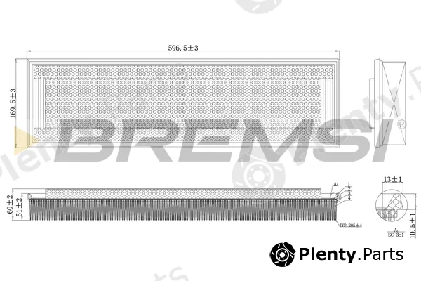 Bremsi FA2107 — Air Filter