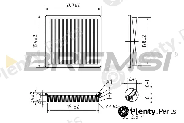 Bremsi FA0581 — Air Filter