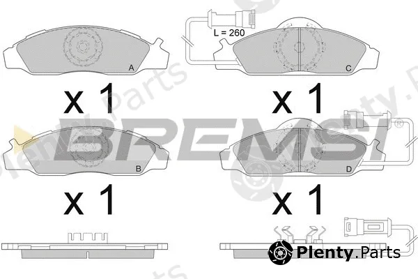 Bremsi BP2955 — Brake Pad Set, disc brake