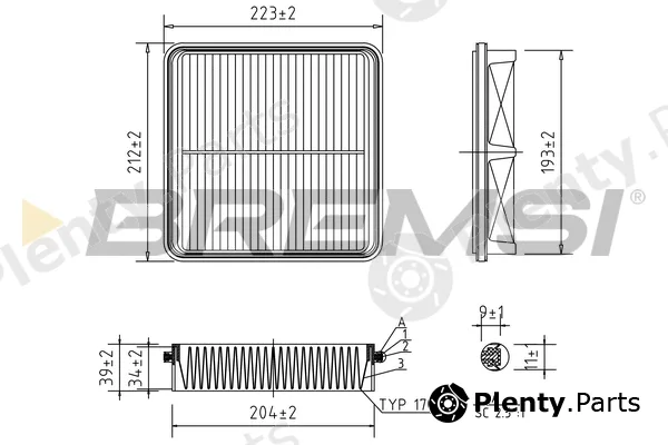 Bremsi FA1118 — Air Filter