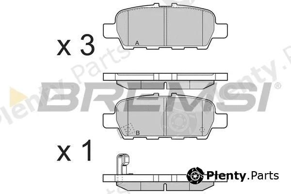 Bremsi BP3395 — Brake Pad Set, disc brake