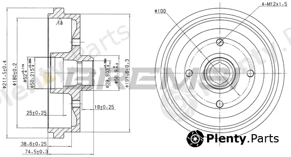 Bremsi CR5226 — Brake Drum