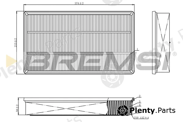 Bremsi FA1113 — Air Filter