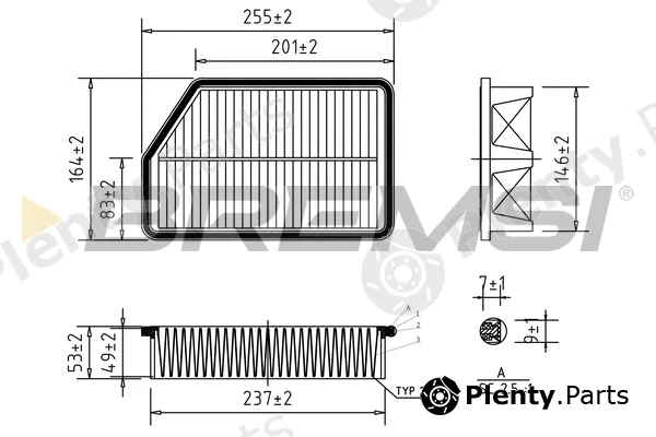 Bremsi FA0607 — Air Filter
