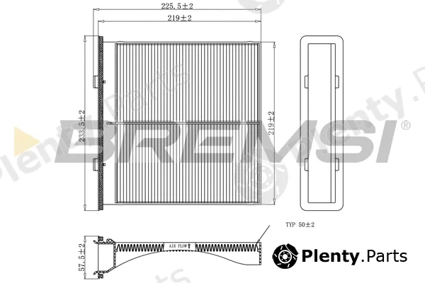 Bremsi FC0904 — Filter, cabin air