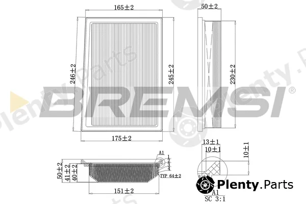 Bremsi FA0117 — Air Filter