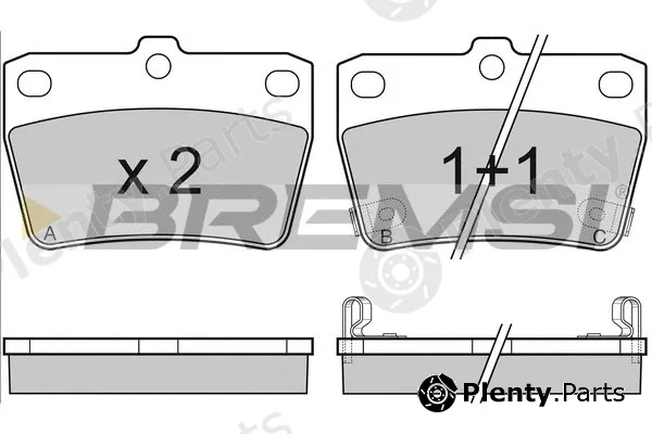 Bremsi BP3050 — Brake Pad Set, disc brake