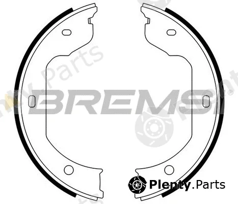 Bremsi GF0081 — Brake Shoe Set, parking brake