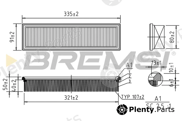 Bremsi FA0630 — Air Filter