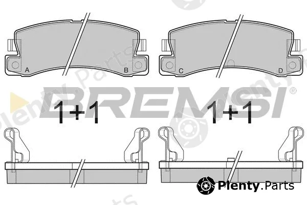 Bremsi BP2323 — Brake Pad Set, disc brake