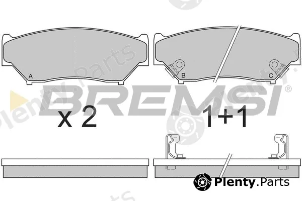 Bremsi BP2620 — Brake Pad Set, disc brake