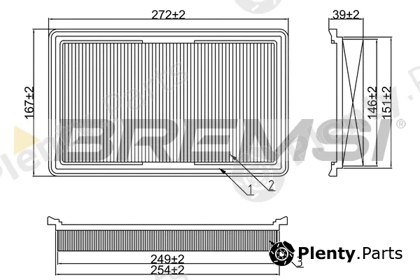 Bremsi FA1619 — Air Filter