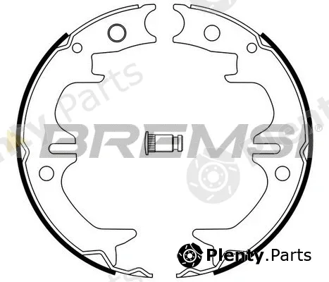 Bremsi GF0962 — Brake Shoe Set, parking brake