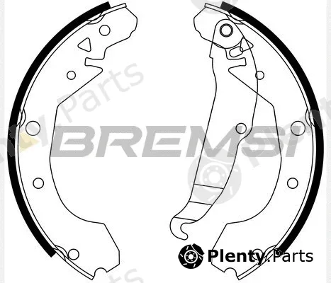 Bremsi GF0631 — Brake Shoe Set