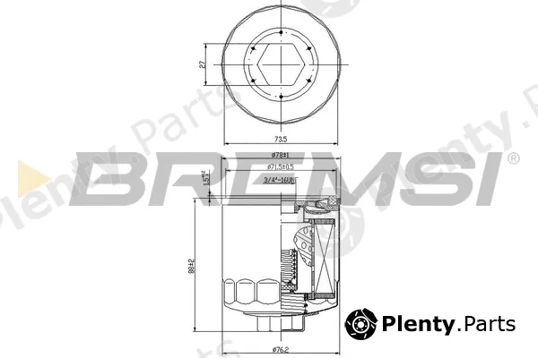 Bremsi FL0023 — Oil Filter