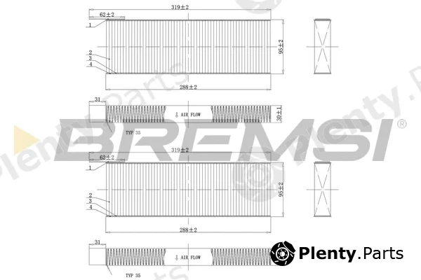 Bremsi FC0071C — Filter, cabin air