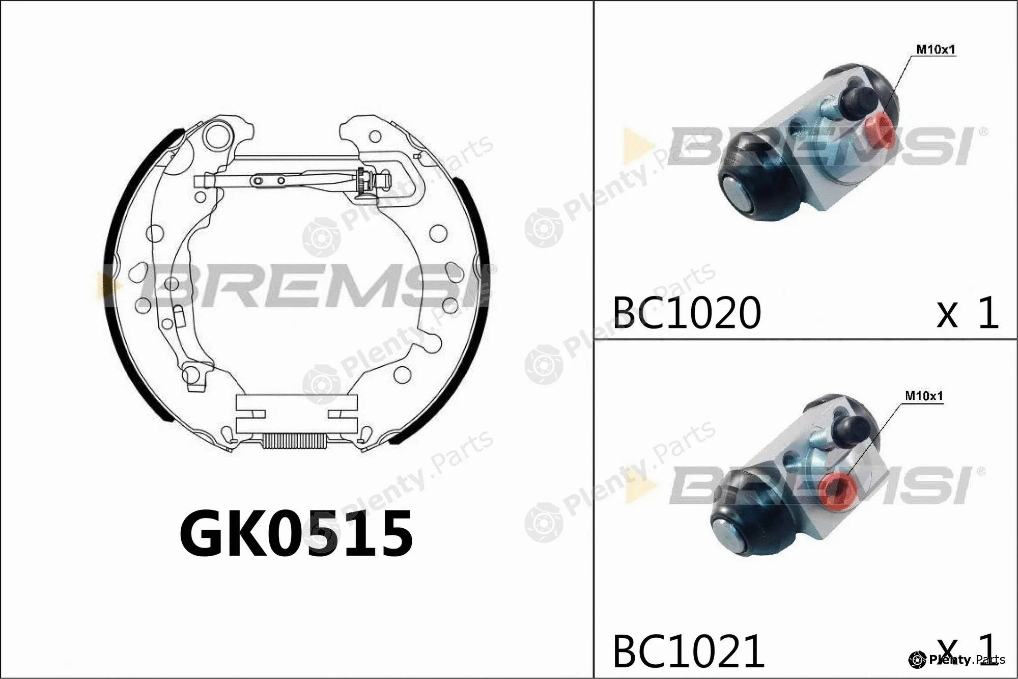 Bremsi GK0515 — Brake Shoe Set