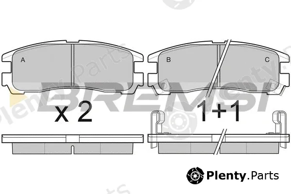Bremsi BP3038 — Brake Pad Set, disc brake