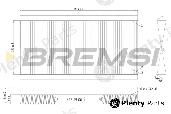 Bremsi FC0164C — Filter, cabin air