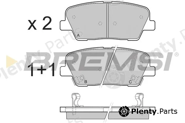 Bremsi BP3435 — Brake Pad Set, disc brake