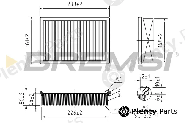 Bremsi FA1119 — Air Filter