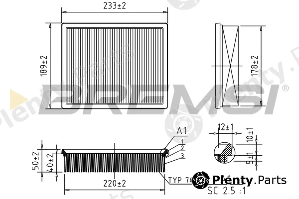Bremsi FA2322 — Air Filter