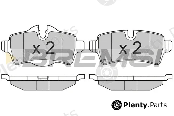 Bremsi BP3305 — Brake Pad Set, disc brake