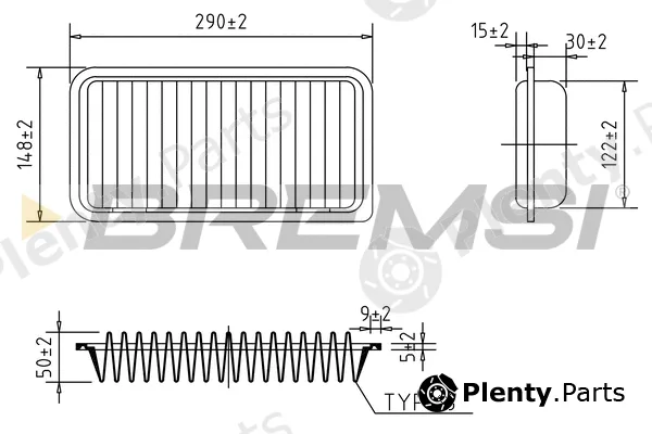 Bremsi FA1272 — Air Filter