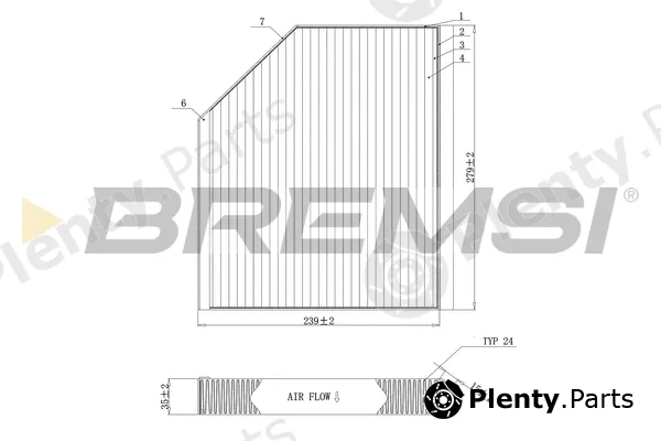 Bremsi FC0406C — Filter, cabin air