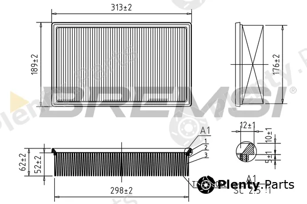 Bremsi FA1365 — Air Filter