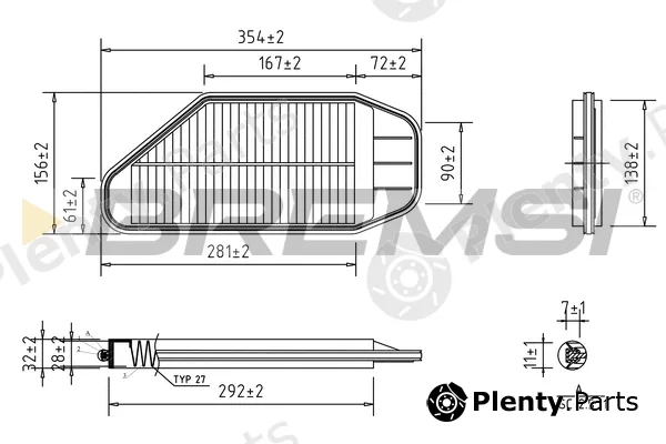 Bremsi FA0637 — Air Filter