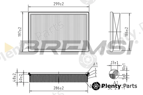 Bremsi FA1652 — Air Filter
