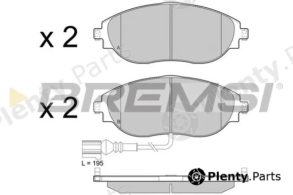Bremsi BP3474 — Brake Pad Set, disc brake
