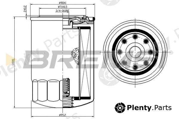 Bremsi FL0301 — Oil Filter