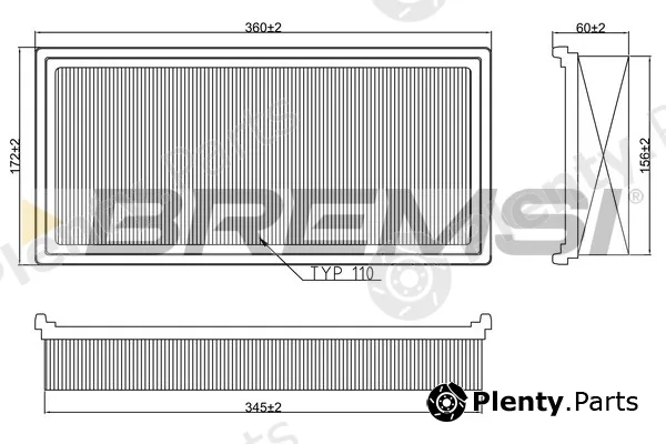 Bremsi FA2393 — Air Filter
