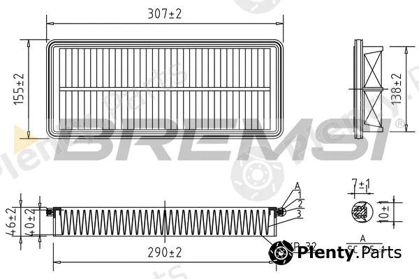 Bremsi FA1408 — Air Filter
