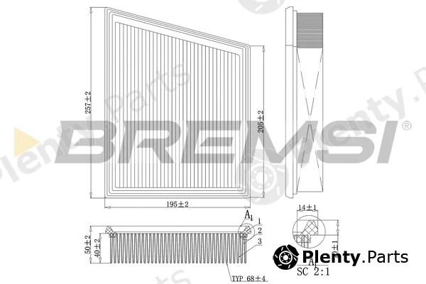 Bremsi FA1107 — Air Filter