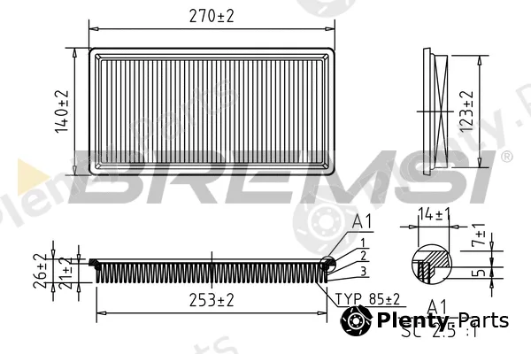 Bremsi FA0547 — Air Filter