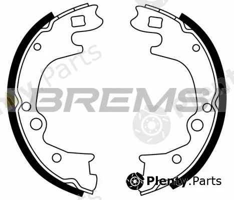 Bremsi GF0748 — Brake Shoe Set, parking brake