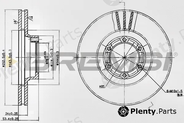 Bremsi CD6160V — Brake Disc