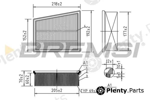 Bremsi FA0586 — Air Filter