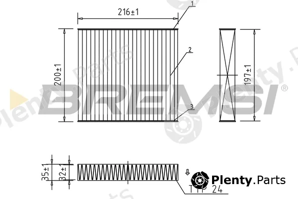Bremsi FC0078A — Filter, cabin air