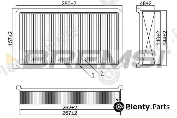 Bremsi FA2151 — Air Filter